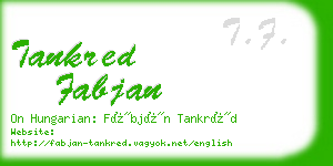 tankred fabjan business card